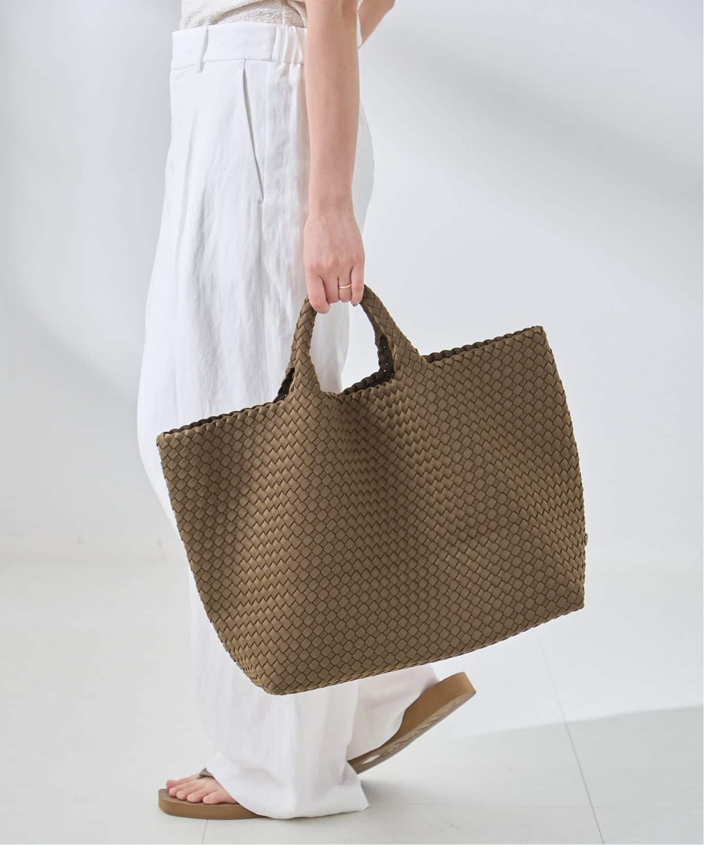 JOURNAL STANDARD L'ESSAGE NAGHEDI/ナゲディ ST BARTHS LARGE TOTE トートバッグ ジャーナルスタンダード レサージュ バッグ トートバッグ ブラウン