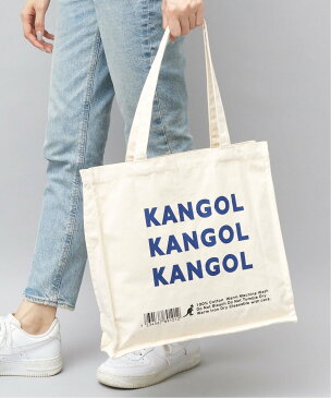 KANGOL KANGOL / キャンバス スクエア トートバッグ / キャンバストート エー.エム.エス. バッグ トートバッグ ホワイト ブラック