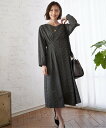 【SALE/30%OFF】IKKA LOUNGE カットジャガードワンピース イッカ ワンピース・ドレス ドレス ブラック ホワイト【送料無料】