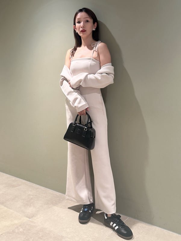 【SALE／50%OFF】SNIDEL 【WEB限定カラーあり】パーカー×カットオールインワンセット スナイデル オールインワン・オーバーオール その他のオールインワン・オーバーオール レッド イエロー グレー ホワイト【送料無料】