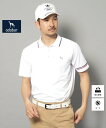 【SALE/50%OFF】adabat 【新レーベル ADABAT NAVY】UVカット/吸水速乾 ドライカノコラインポロシャツ アダバット トップス ポロシャツ ブラック ホワイト【送料無料】