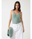 GUESS GUESS/(W)SL Double Vn Bea Tank ゲス トップス ノースリーブ・タンクトップ ピンク グリーン【送料無料】