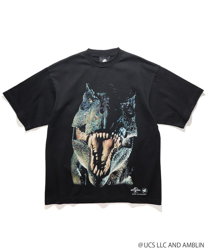 FREAK'S STORE JURASSIC PARK T-REX 25AW フリークスストア トップス カットソー・Tシャツ ブラック【送料無料】