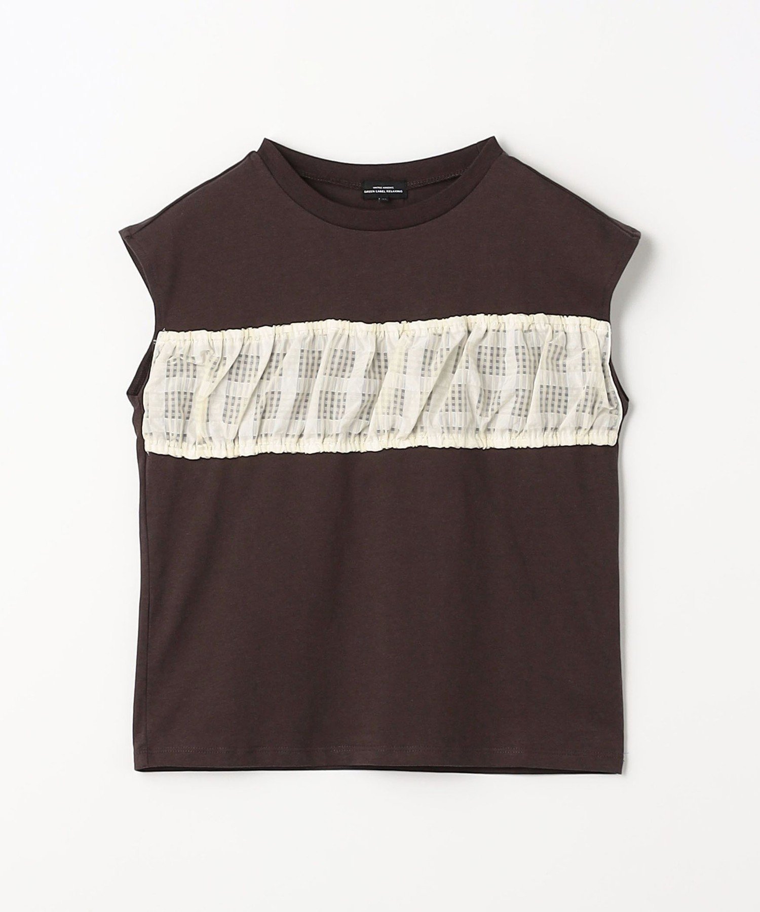 【SALE／80%OFF】UNITED ARROWS green label relaxing TJ シアークロップ プルオーバー ノースリーブ / キッズ 140cm-160cm ユナイテッドアローズ アウトレット トップス カットソー・Tシャツ ブラック グレー ブラウンのサムネイル