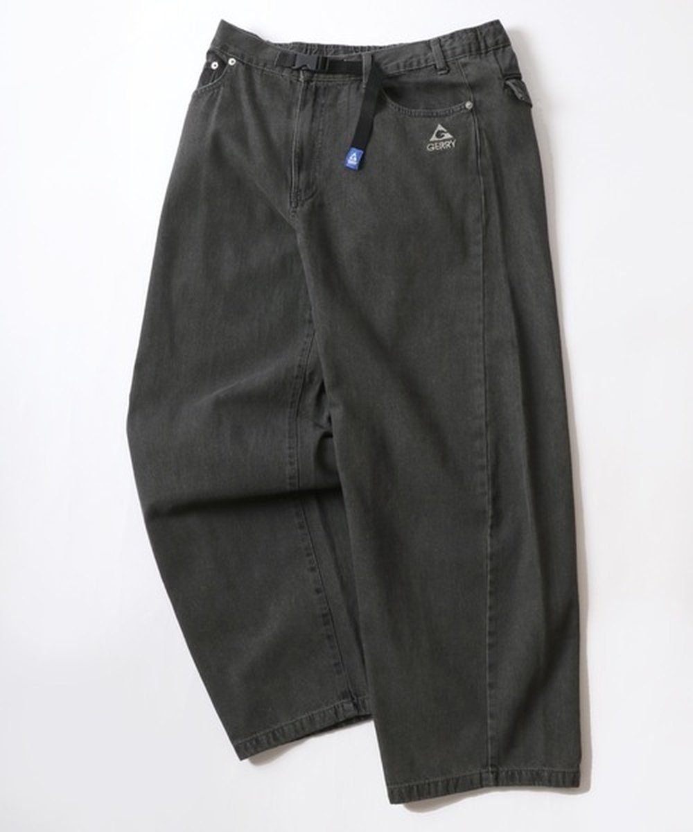 【SALE／10%OFF】GERRY GERRY ジェリー ワイド デニム バレルレッグ クライミングパンツ メンズ ラザル パンツ ジーンズ・デニムパンツ ネイビー ブルー ブラック【送料無料】