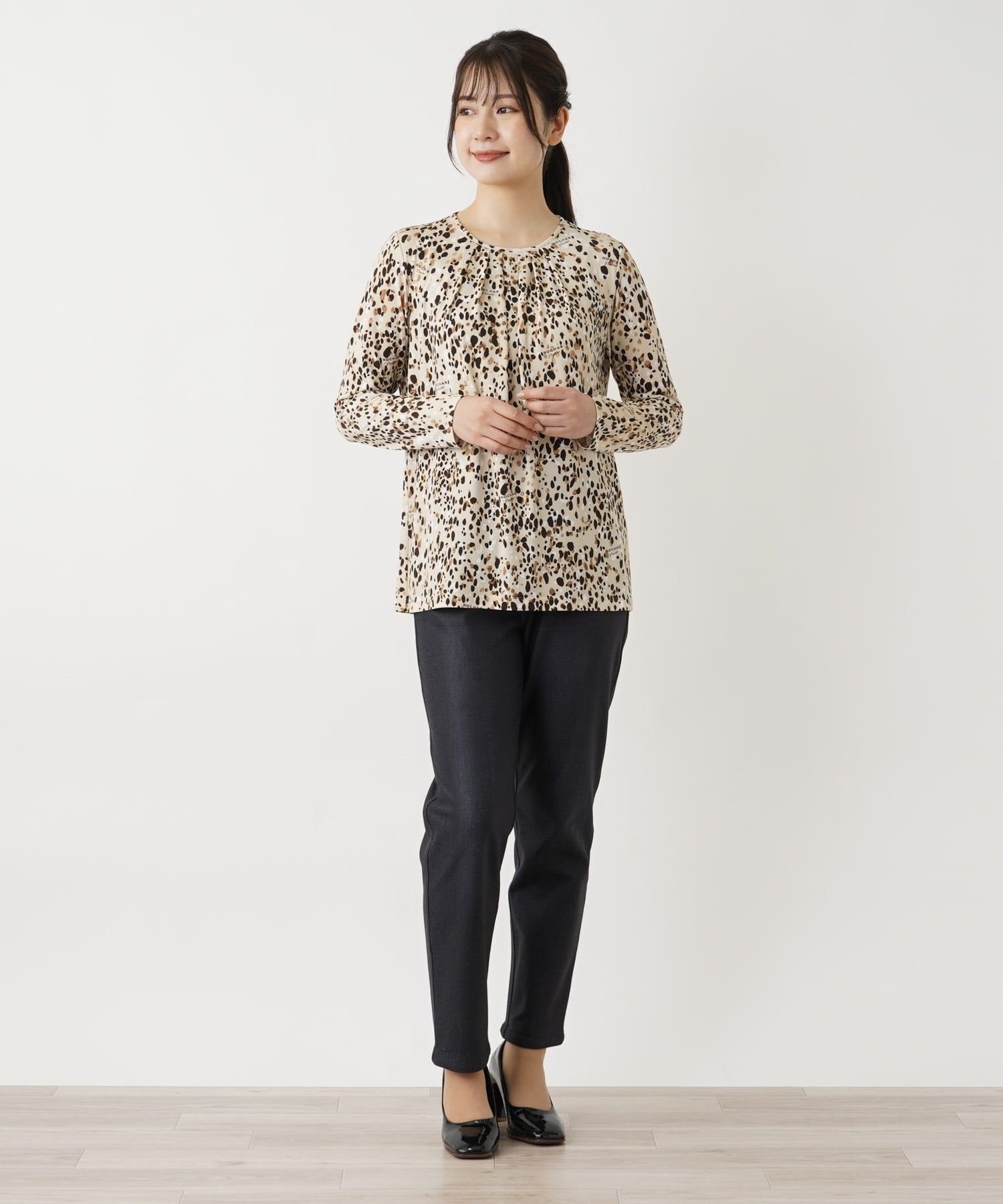 Leilian カットソー【ROCHAS Premiere】 レリアン トップス カットソー・Tシャツ ベージュ