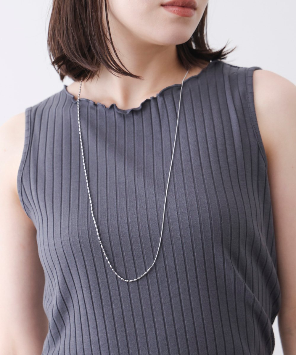 Bou Jeloud アズキチェーンハーフネックレス バブ / ブージュルード アクセサリー・腕時計 ネックレス ゴールド シルバー