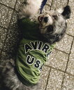 AVIREX 《DOG WEAR/ドッグ ウェア》MA-1 LOGO /ドックウェア エムエーワン アヴィレックス ペット用品 ペットウェア・ペット服 グリーン レッド【送料無料】