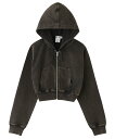 X-girl DUSTY COMPACT ZIP UP SWEAT HOODIE X-girl エックスガール トップス パーカー・フーディー ピンク ブラック...