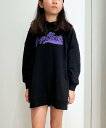 GAP (K)ヴィンテージソフト オーバーサイズ GAPロゴ パーカーワンピース (キッズ) ギャップ トップス パーカー・フーディー ホワイト ブラック【送料...