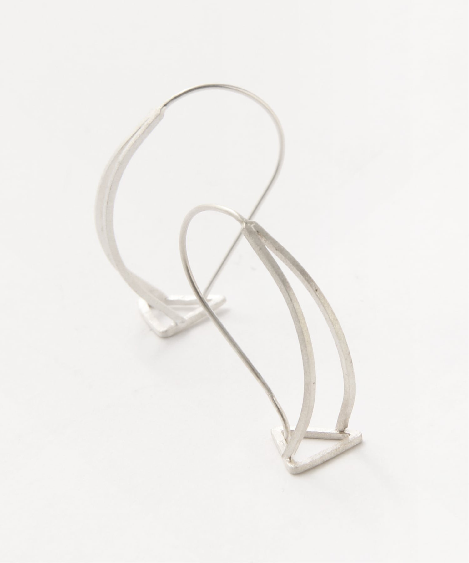 SCALABLANCHE SCALABLANCHE/(W)トライアングルフープピアス(SV925) スカラ アクセサリー・腕時計 ピアス シルバー【送料無料】