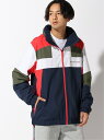 【SALE／50%OFF】TOMMY HILFIGER (M)TOMMY HILFIGER(トミーヒルフィガー) BLOCK FULL ZIP JACKET トミーヒルフィガー コート/ジャケット コート/ジャケットその他 ネイビー【送料無料】