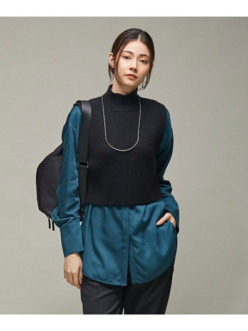 【SALE／30%OFF】ICB 【洗える】 ウールポリエステルバルキー ニットベスト アイシービー ...