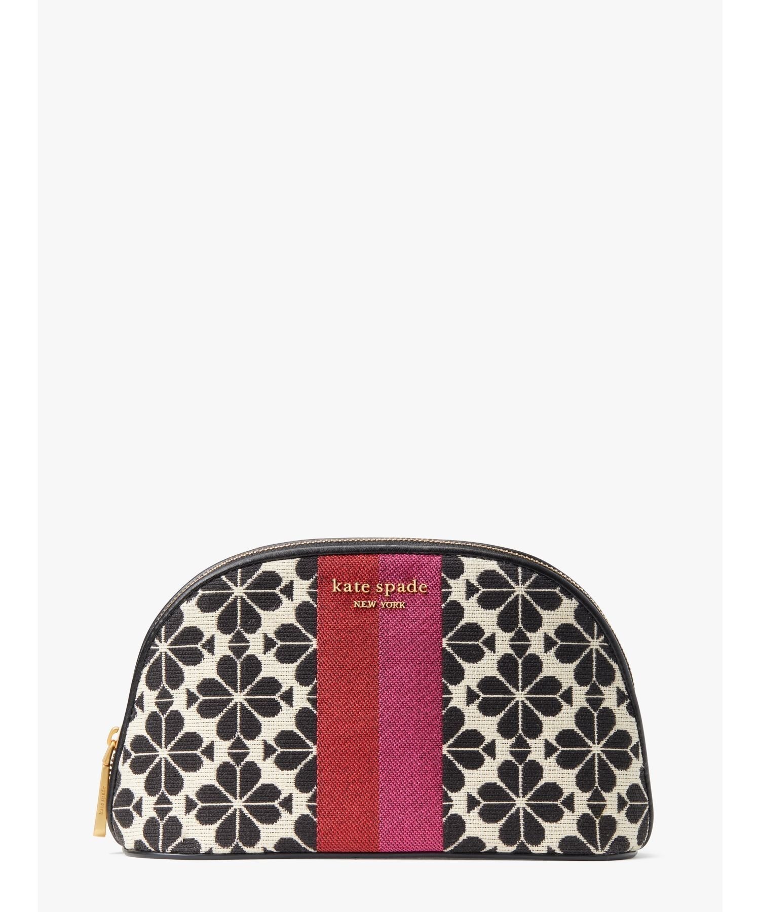 ケイトスペード ポーチ（レディース） 【SALE／50%OFF】kate spade new york スペードフラワー ジャカード ミディアム ドーム コスメティック ケース ケイトスペードニューヨーク 財布・ポーチ・ケース ポーチ【送料無料】