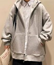 【SALE/53%OFF】SETUP7 SETUP7/ビッグシルエットフーデッドパーカー KNF セットアップセブン トップス パーカー・フーディー グレー ブ...
