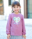 【SALE/30%OFF】any FAM KIDS 裏シャギーミラクルスパンコールトレーナー エニィファム トップス スウェット・トレーナー ベージュ グリーン...