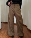 【SALE/20%OFF】NOWLE NOWLE/(M)【NOWLE】ルーズシルエット ハイウエスト フレアパンツ チェルカ パンツ スラックス・ドレスパンツ ブラック ブラウン【送料無料】