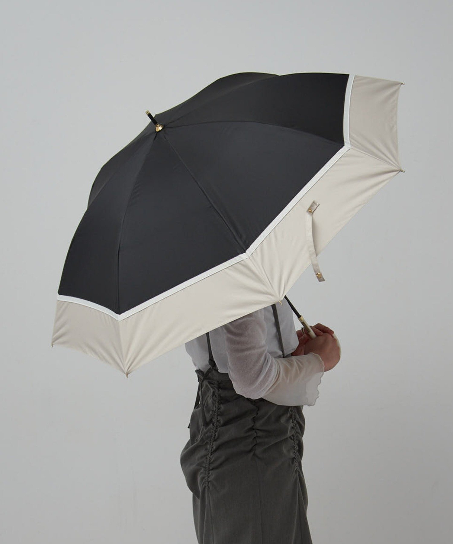 【SALE／44%OFF】SETUP7 SETUP7/UVトライカラー長傘 晴雨兼用 55cm NT セットアッ...