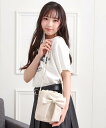 【SALE/50%OFF】PINK-latte リボン巾着バッグ ピンク ラテ バッグ ショルダーバッグ ホワイト ブラック イエロー