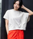 【SALE/26%OFF】Munich チュールドッキングプルオーバー ミューニック トップス カットソー・Tシャツ ブラック ホワイト【送料無料】