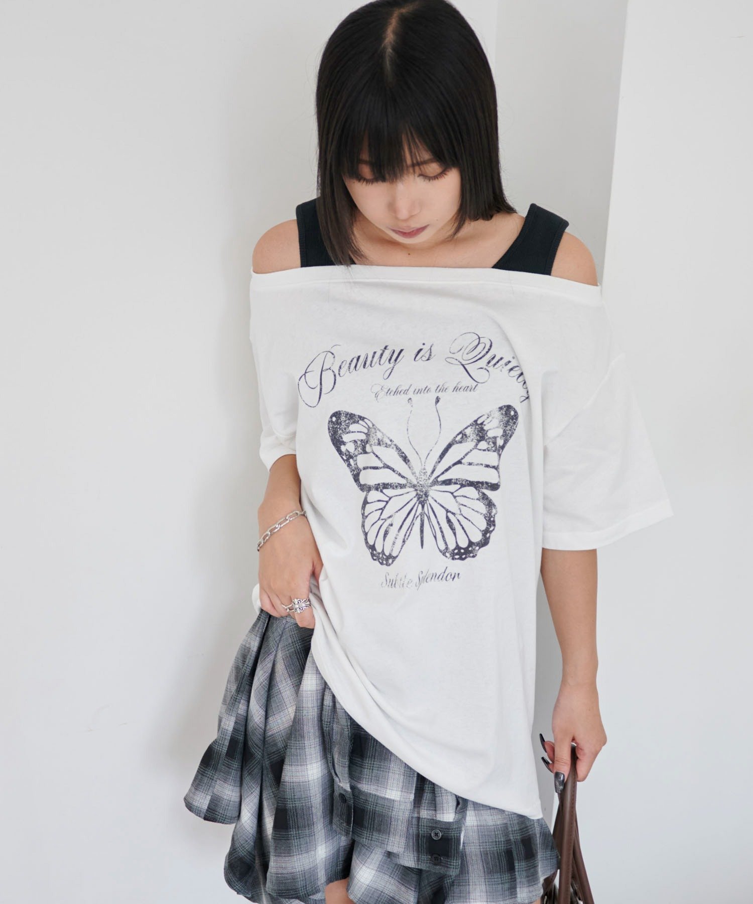 【SALE／63%OFF】WEGO LADY'S タンクレイヤード風オフショルBIGT ウィゴー トップ...