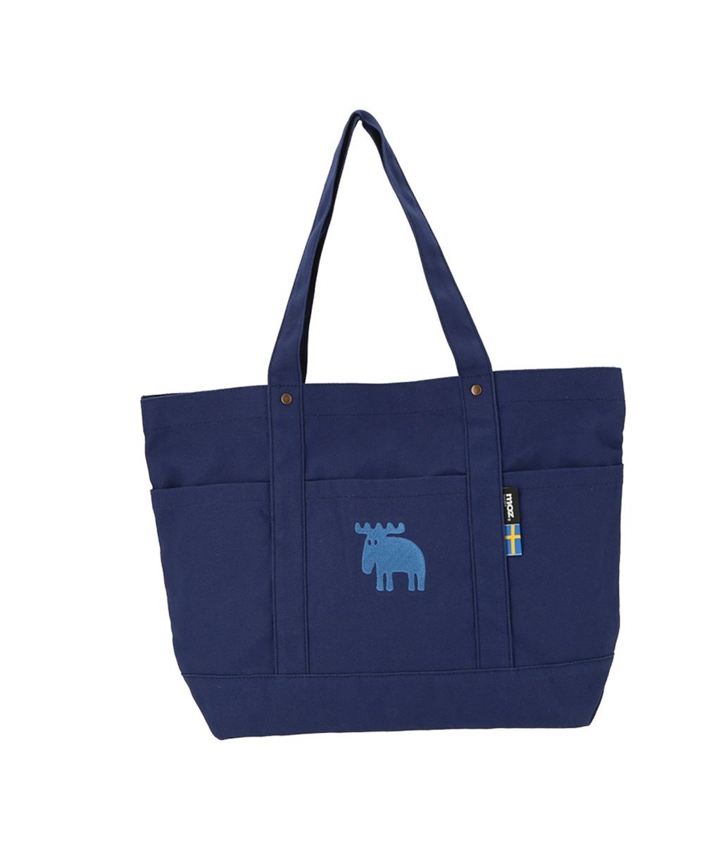 moz moz 帆布 トートバッグ Lサイズ ローラ バッグ トートバッグ カーキグリーン ブルー グレー