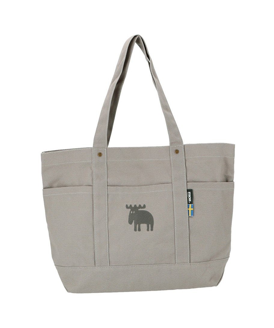 moz moz 帆布 トートバッグ Lサイズ ローラ バッグ トートバッグ カーキグリーン ブルー グレー