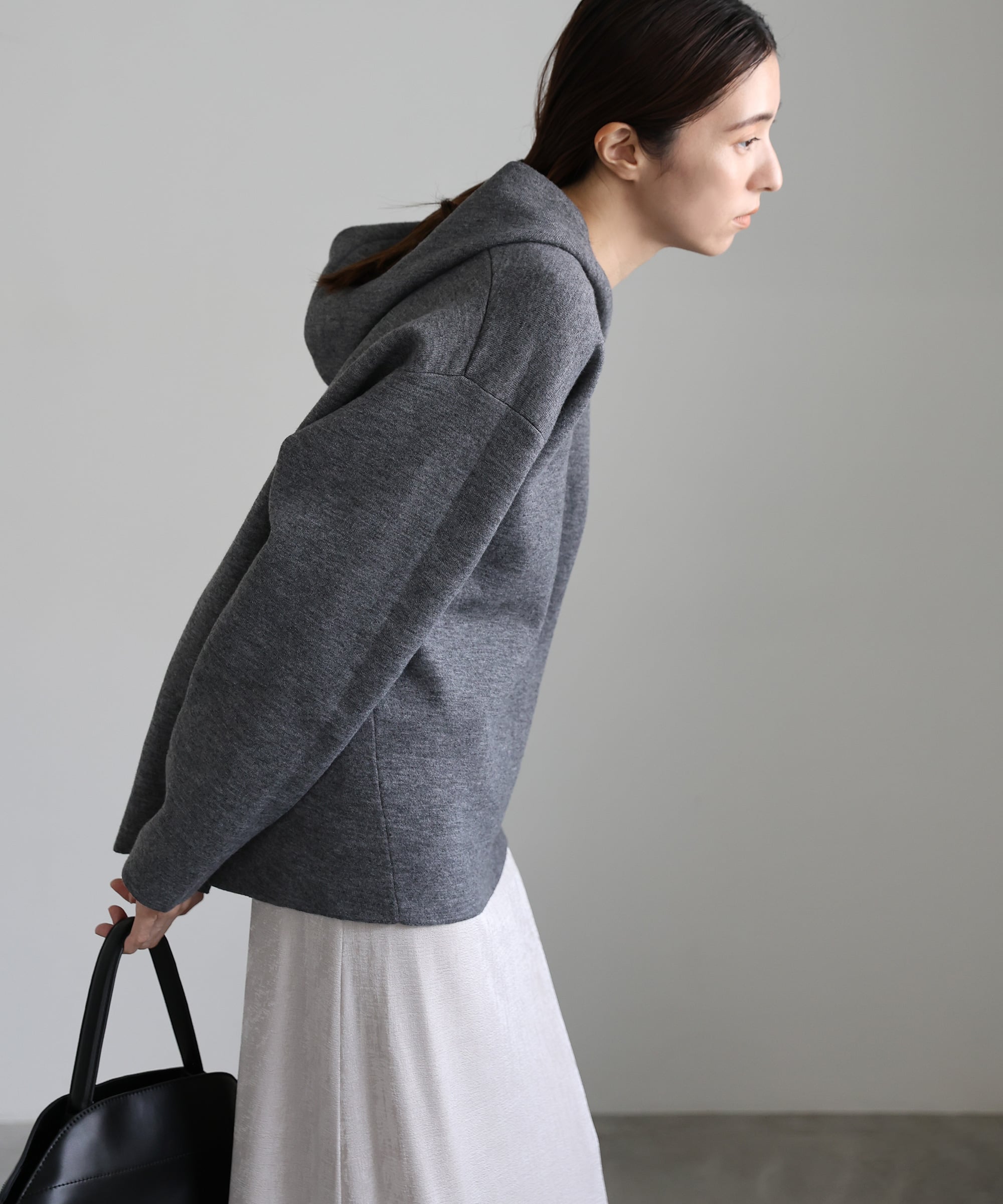 SELECT MOCA スキッパーフードニット セレクトモカ トップス ニット
