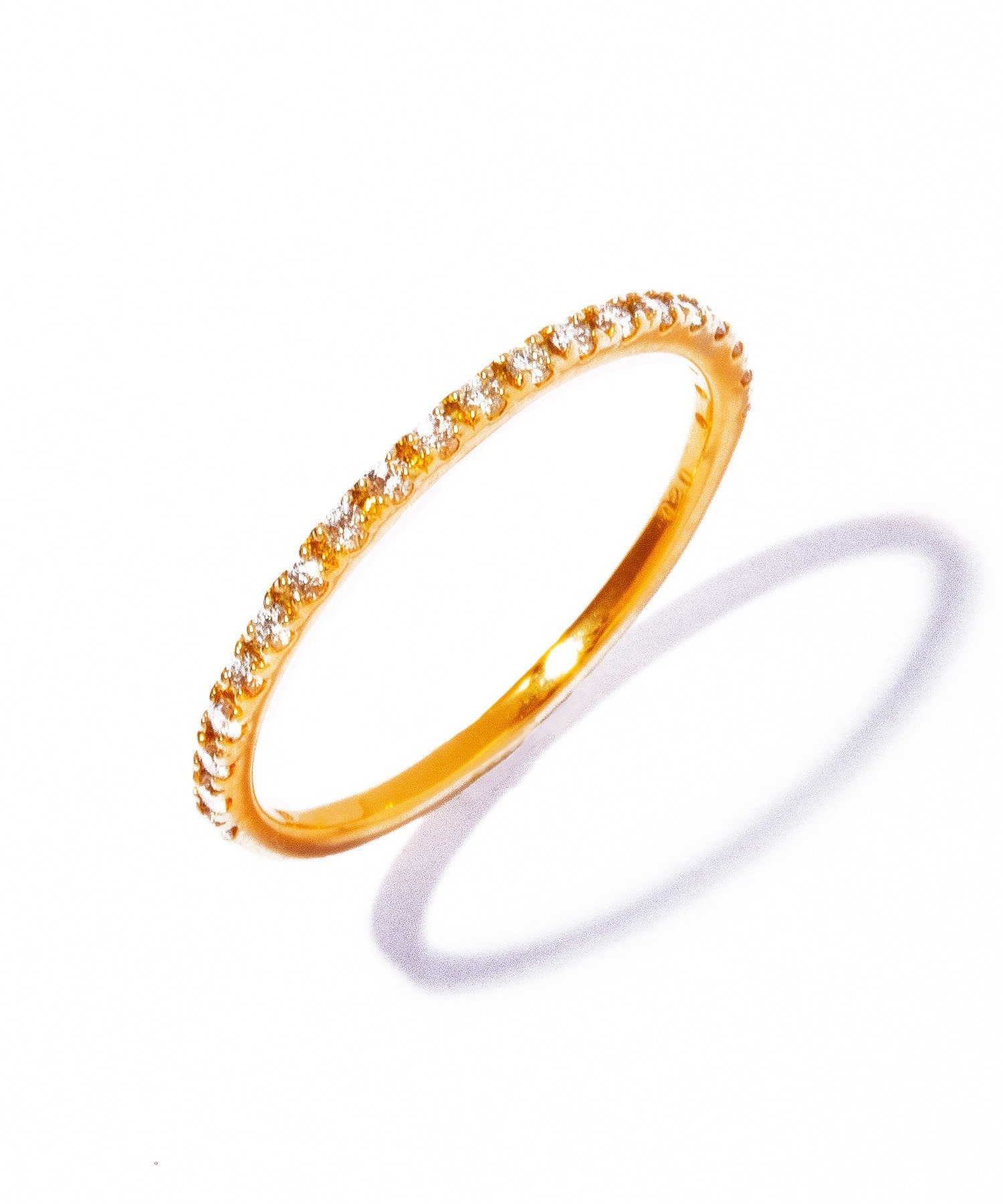 les bon bon les bon bon/K18 half eternity diamond ring リング BOB797 セットアップセブン アクセサリー・腕時計 リング・指輪