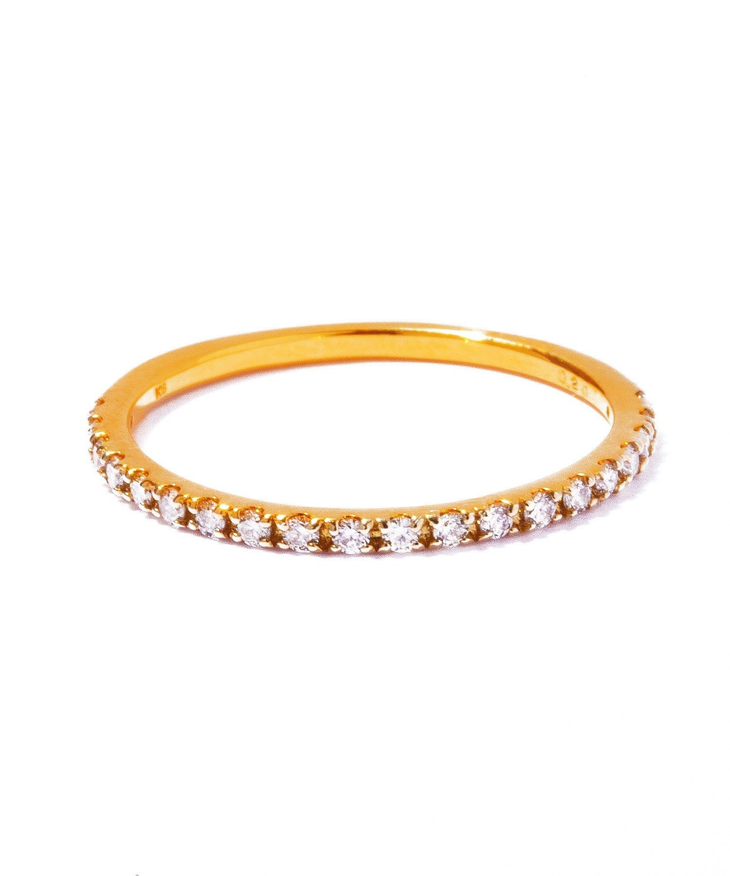 les bon bon les bon bon/K18 half eternity diamond ring リング BOB797 セットアップセブン アクセサリー・腕時計 リング・指輪