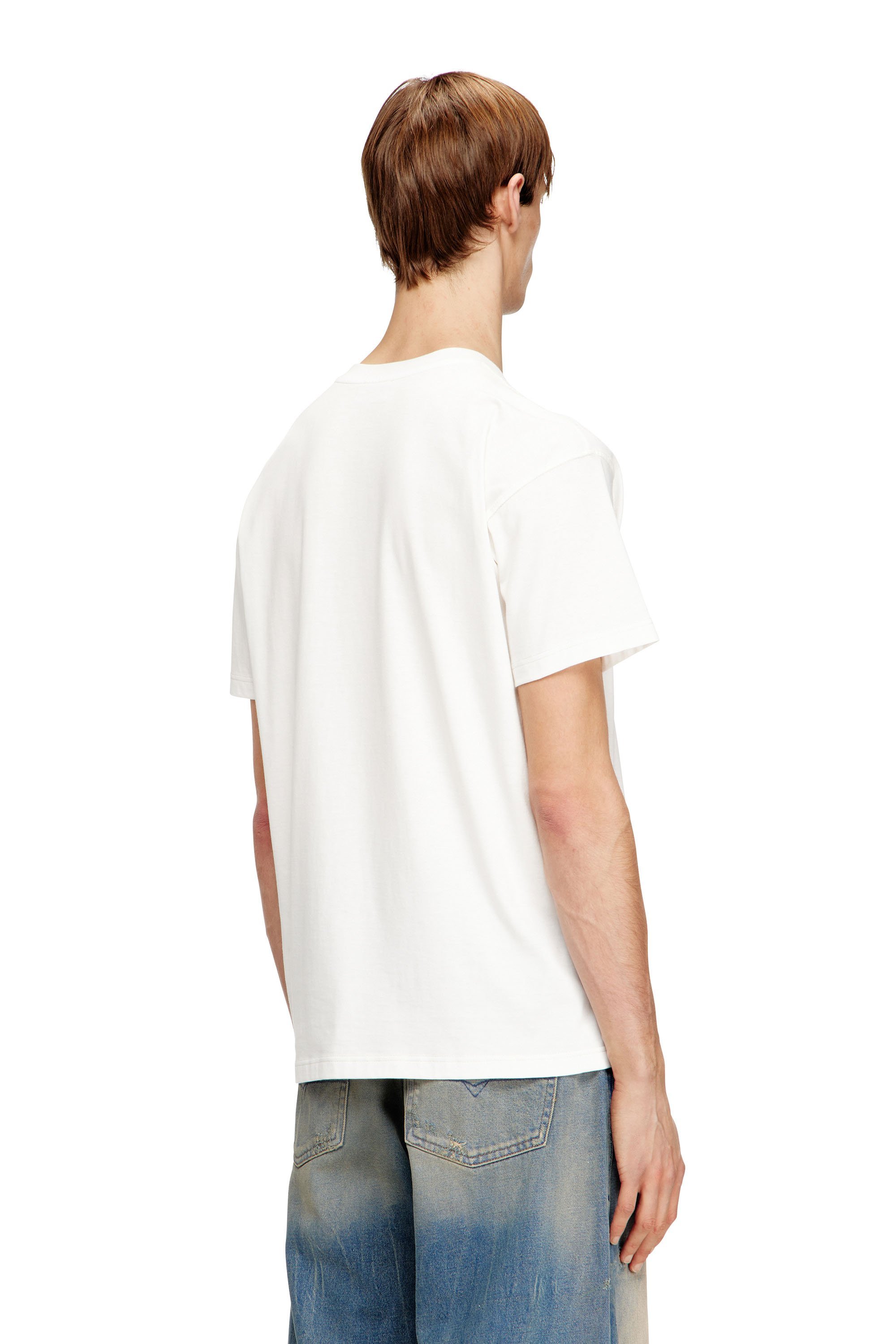 メンズ Tシャツ T-NORM-V10 ディーゼル トップス カットソー・Tシャツ ホワイト ブラック