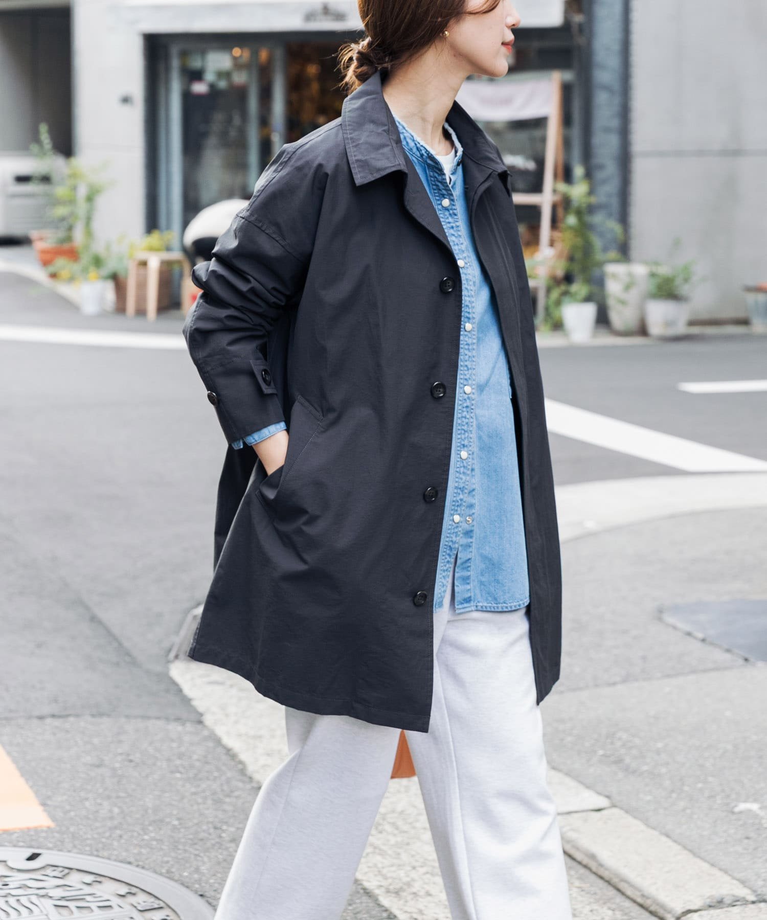 URBAN RESEARCH/ステンカラーロングコート/36 URBAN RESEARCH（アーバンリサーチ）の「ステンカラーロングコート