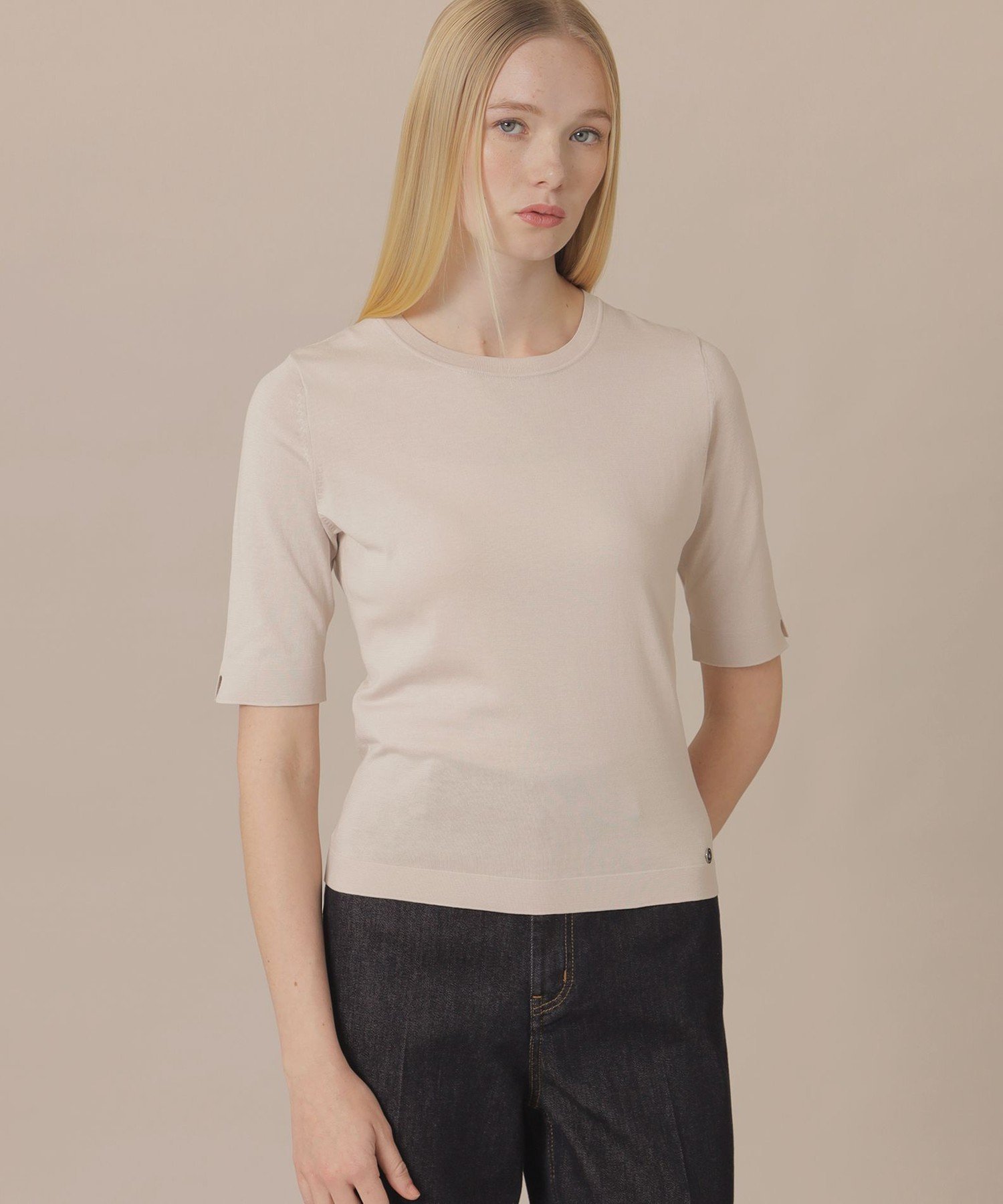 【SALE／38%OFF】MACKINTOSH LONDON 【WEB・一部店舗限定】スビンコットンニットプルオーバー マッキントッシュ ロンドン トップス ニット ブラウン グレー ピンク ブルー【送料無料】