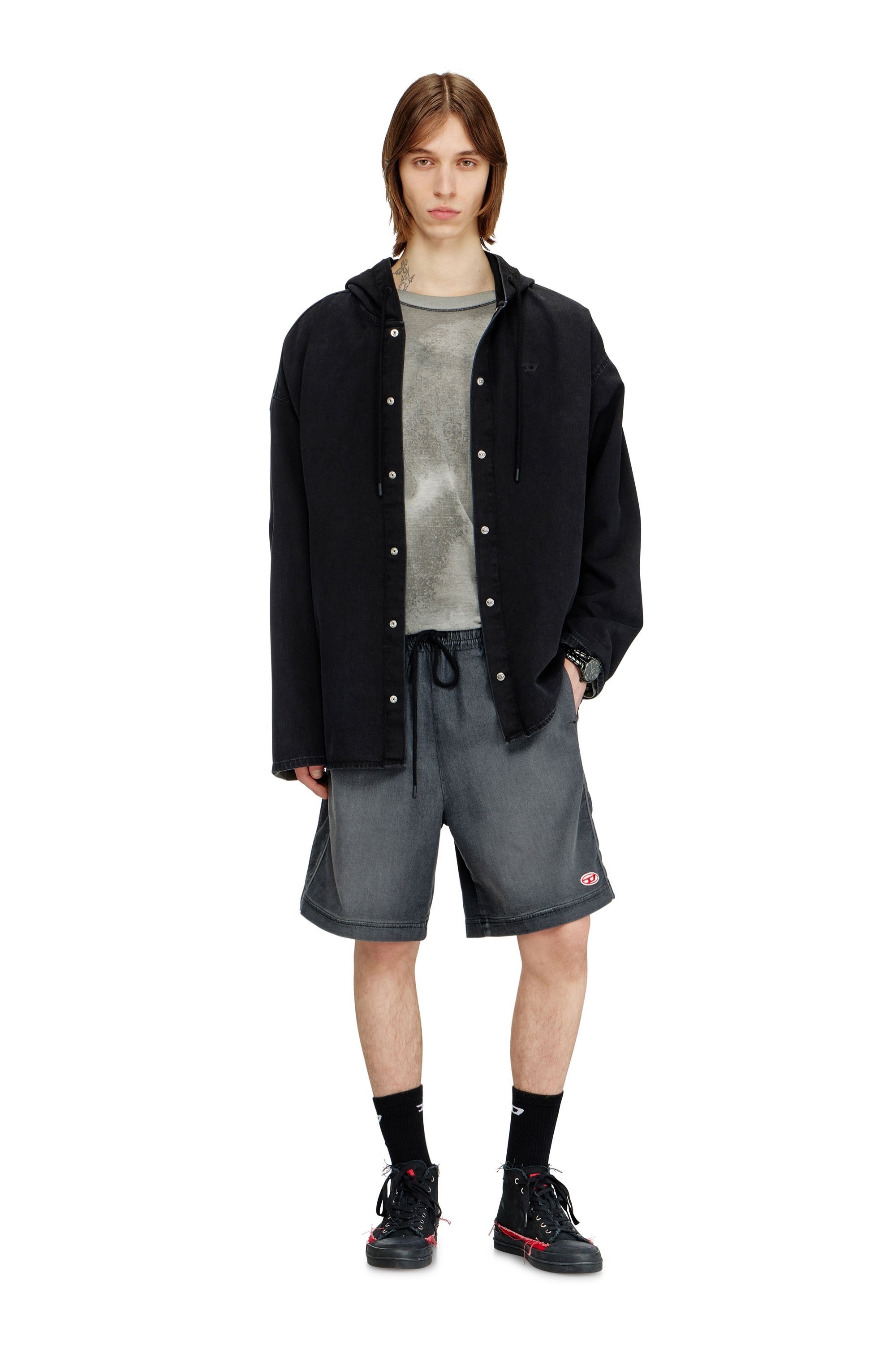 メンズ ショートパンツ D-BOXY-NE ディーゼル パンツ ジーンズ・デニムパンツ ブラック