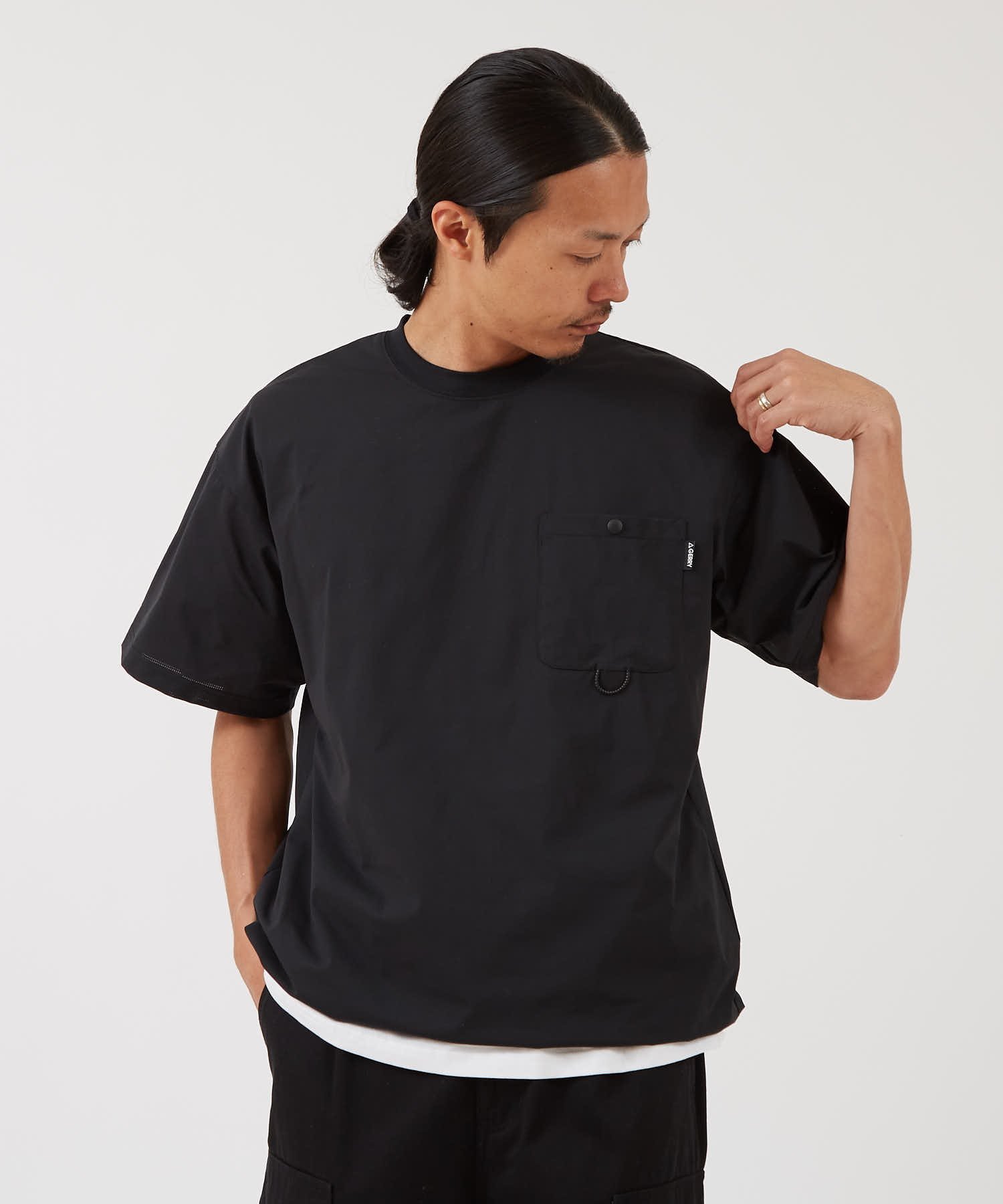 GERRY ジェリー ドットエアー 裾ドローコード 半袖 Tシャツ インプローブス トップス カットソー・Tシャツ カーキグリーン ブラック