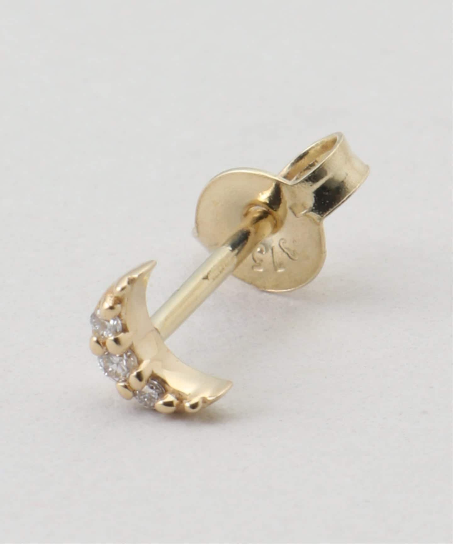 EDIT.FOR LULU 【Otiumberg./オティウムバーグ】 Diamond Moon Studs エディット フォー ルル アクセサリー・腕時計 ピアス ゴールド【送料無料】