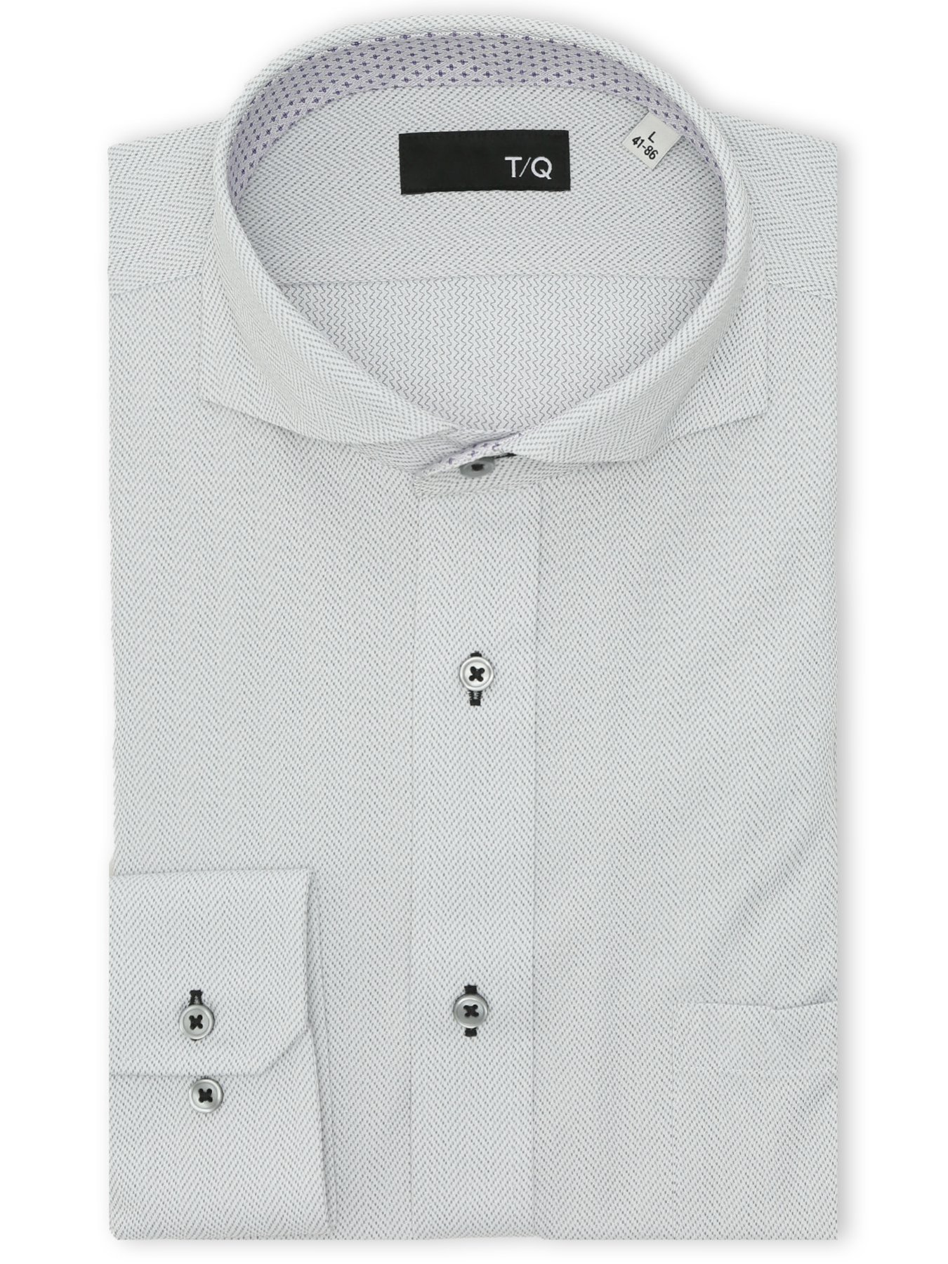 【SALE／10%OFF】TAKA-Q ワイシャツ メンズ 長袖 ノンアイロン ストレッチ 吸水速乾 スナップダウン ビジネス ドレス ニット NEWスタンダードフィット タカキュー スーツ・フォーマル Yシャツ・カッターシャツ グレー【送料無料】