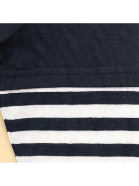 COMME CA ISM 長袖Tシャツとリュックが入ったギフトセット(80・90サイズ) コムサイズム マタニティー/ベビー ギフトセット ネイビー ホワイト