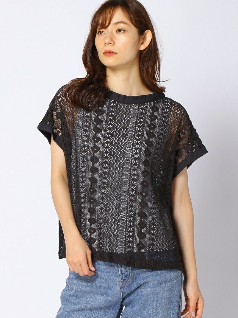 【SALE／70%OFF】niko and ... (W)コンビレースゼンゴギPO ニコアンド トップス ニット ブラック ホワイトのサムネイル