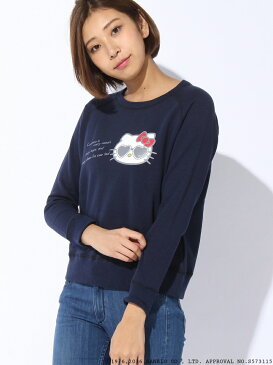 【SALE/40%OFF】nina mew サングラスキティ トレーナー ニーナミュウ カットソー スウェット ホワイト グレー ネイビー【送料無料】