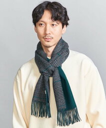 ユナイテッドアローズ マフラー メンズ 【SALE／40%OFF】BEAUTY&YOUTH UNITED ARROWS カシミヤ ダブルフェイス チェック マフラー ユナイテッドアローズ アウトレット ファッション雑貨 マフラー・ストール・ネックウォーマー グレー ホワイト【送料無料】