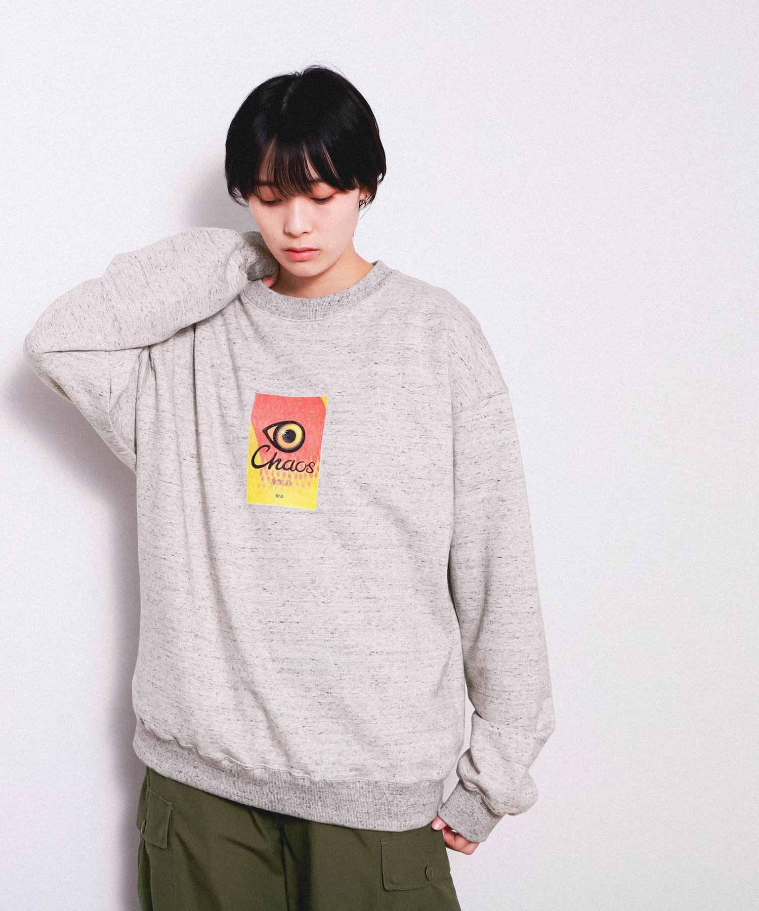 SALE50%OFFBEAMS T Chaos Fishing Club /  GOLD 10G CREW CREW NECK SWEAT ӡॹ ȥå ȥåץ åȡȥ졼ʡ ١ ֥å̵