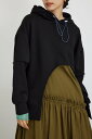 【SALE/30%OFF】AZUL BY MOUSSY 【PLUS】アシンメトリーラウンドフーディー アズールバイマウジー トップス スウェット・トレーナー ブラック イエロー【送料無料】