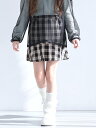 【SALE/67%OFF】coca キッズプリーツ切替スカート コカ スカート ミニスカート ブラック