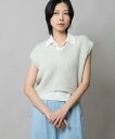 【SALE/25%OFF】Munich コットンニットVネックジレ ミューニック トップス ベスト・ジレ ブラック ホワイト ピンク【送料無料】