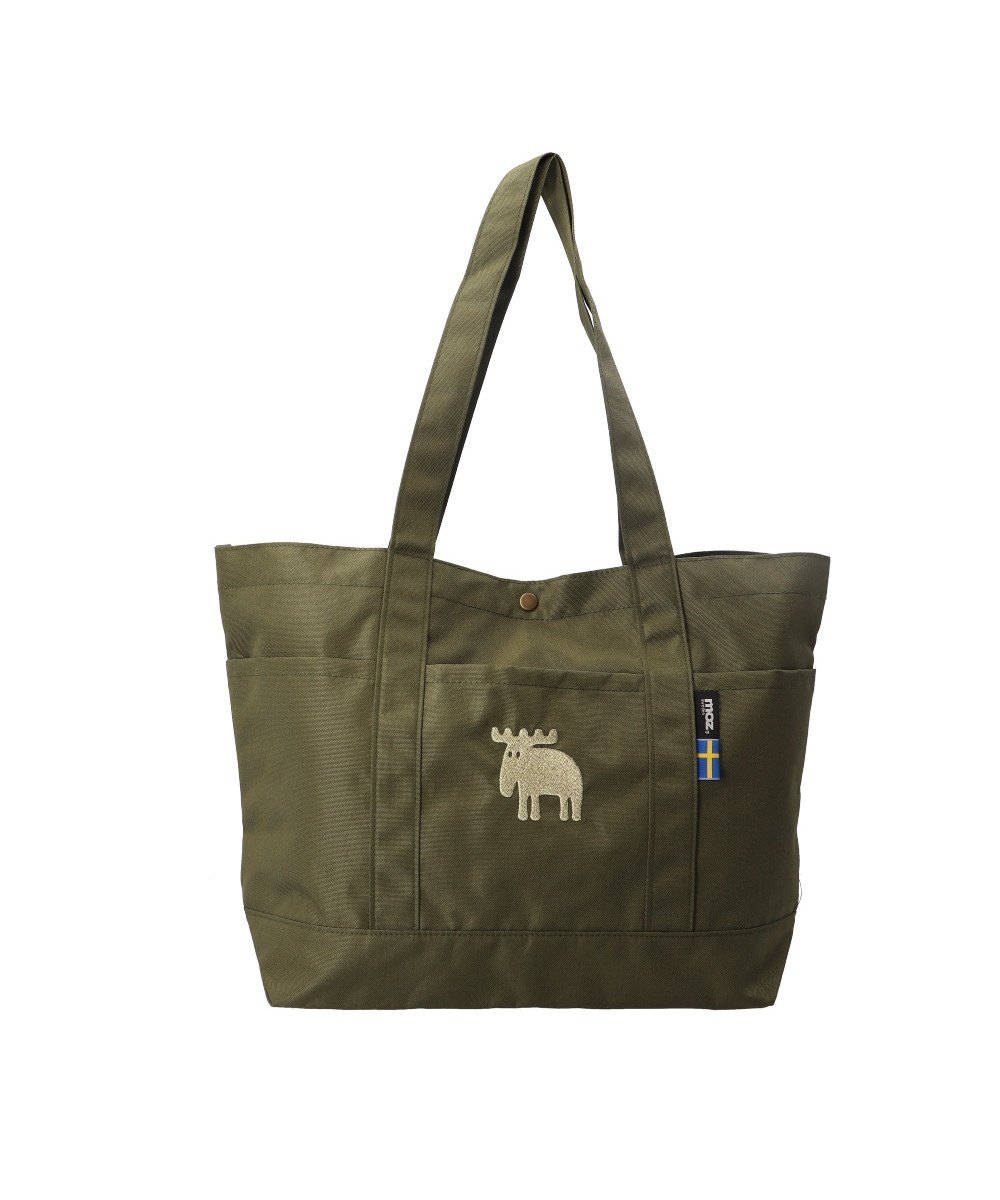 moz moz karuiiトート L ローラ バッグ トートバッグ ブラック グレー ベージュ グリーン カーキグリーン オレンジ