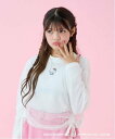 【SALE/50%OFF】by LOVEiT 【ハローキティ】チュールレイヤードシャツ ナルミヤオンライン トップス アンサンブル ホワイト
