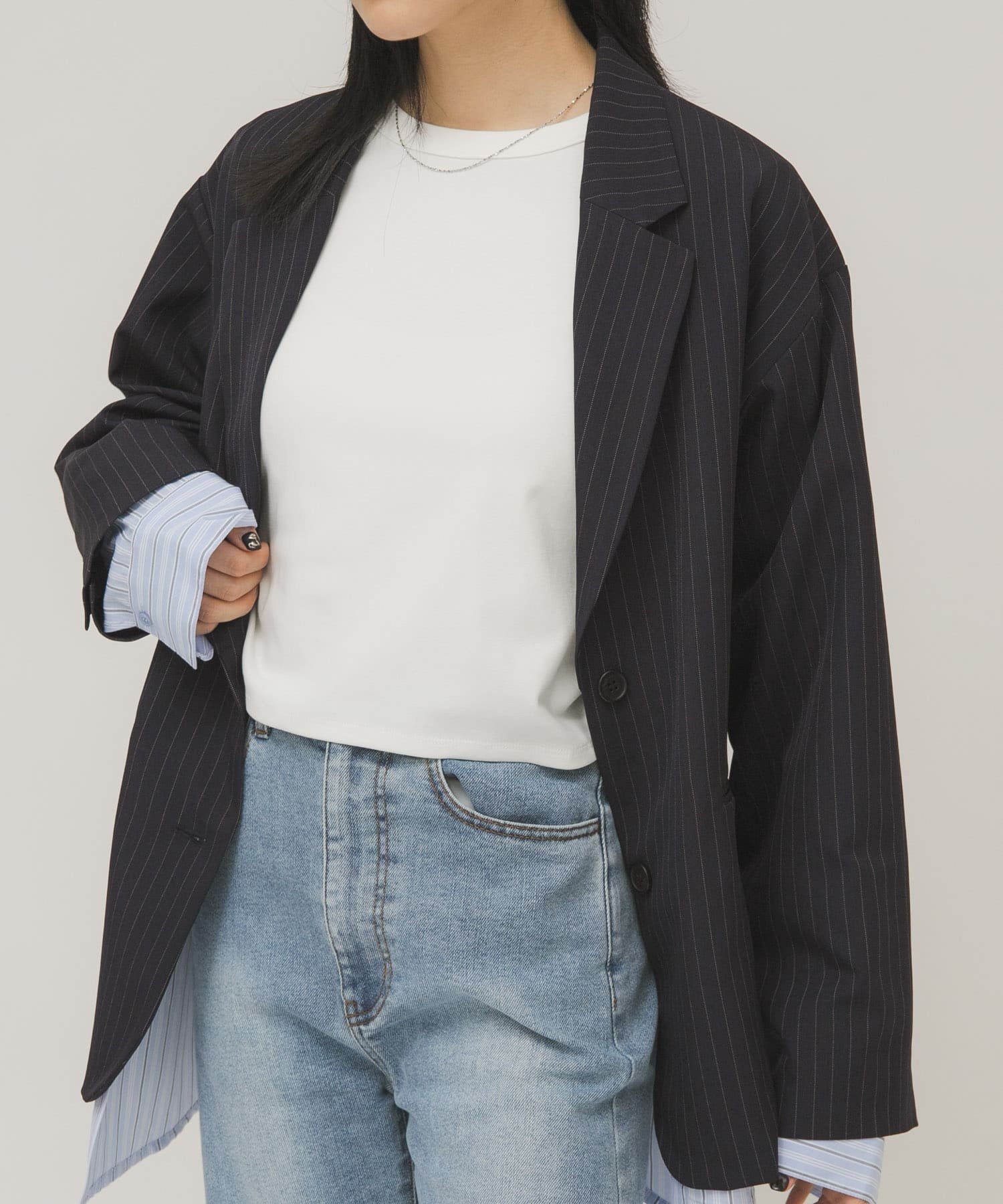 KBF クロップドロンTEE ケービーエフ トップス カットソー・Tシャツ グレー ホワイト カーキグリーン