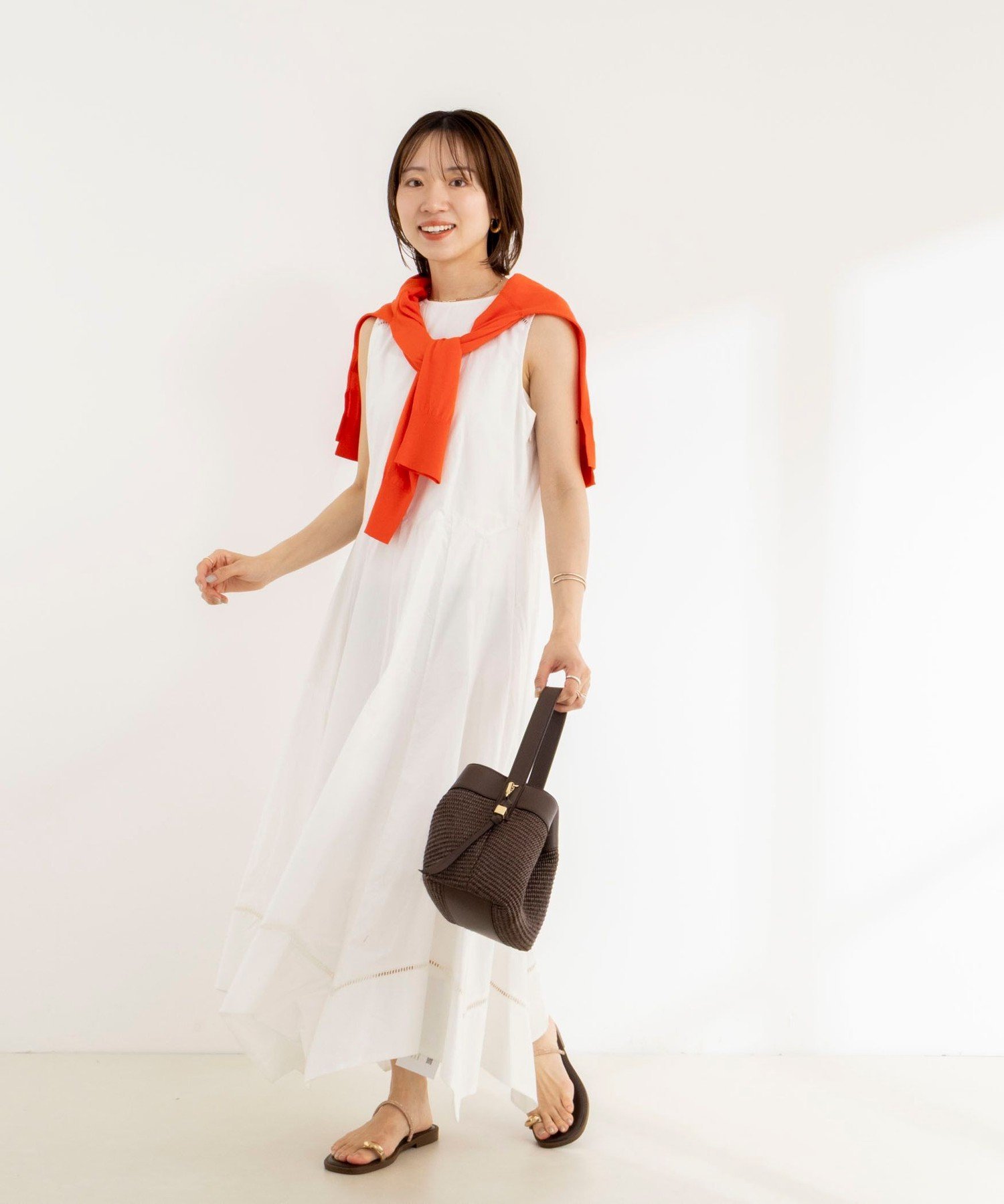 NOLLEY'S 【MARILYN MOON/マリリーンムーン】ledder lace handkerchief skirt dress ノーリーズ ワンピース・ドレス その他のワンピース・ドレス ブラック ホワイト【送料無料】