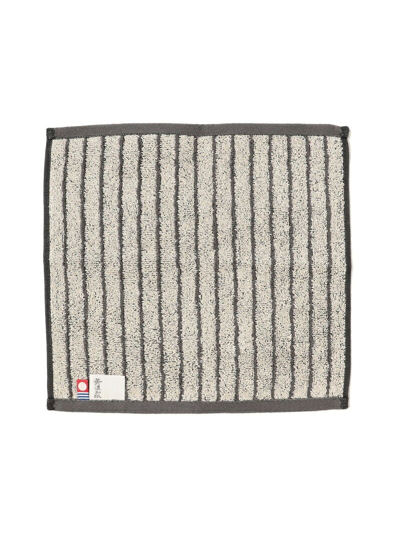 BEAMS JAPAN 松久永助紙店 / 美濃和紙 ハンカチ タオル ストライプ ビームス ジャパン インテリア・生活雑貨 その他のインテリア・生活雑貨 ベージュ ブラック ブラウンのサムネイル